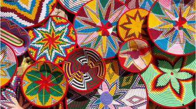 Woven-material plates